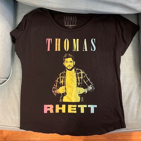 Thomas Rhett Tops - Thomas Rhett shirt short sleeve western Nashville country singer artists Ombré S